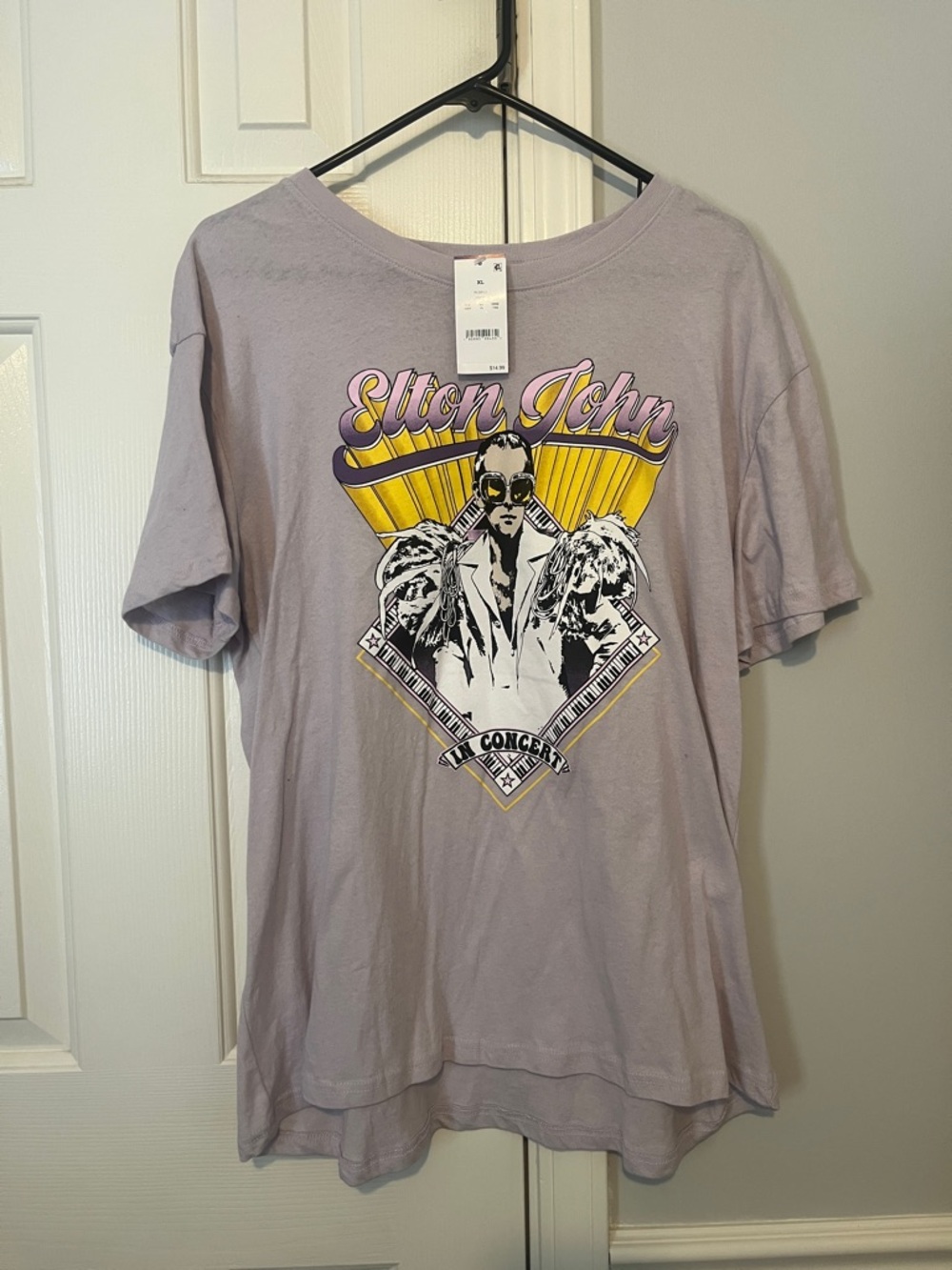 Elton John Graphic Tee - Lavender